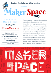 MakerSpace Announcment